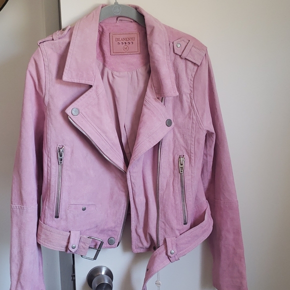 Blank NYC Pink Leather Jacket